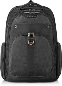 img 4 attached to 🎒 EVERKI Atlas Business Laptop Backpack, Adjustable Compartment for 13-Inch to 17.3-Inch Laptops, Unisex Design, Travel-Friendly (EKP121)