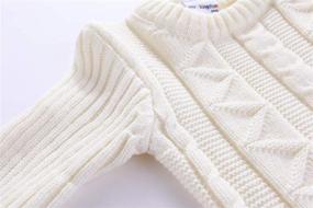 img 1 attached to 🧥 LittleSpring Kids' Pullover Sweaters Knitted Long Sleeve Warm Tops for Boys and Girls