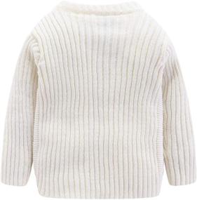 img 3 attached to 🧥 LittleSpring Kids' Pullover Sweaters Knitted Long Sleeve Warm Tops for Boys and Girls