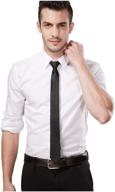 landisun exclusive skinny black necktie: elevate your style with class and elegance logo