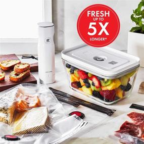 img 1 attached to 🔒 Effortless Storage: ZWILLING Fresh & Save Handheld Vacuum Sealer Machine