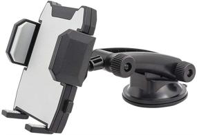 img 4 attached to 📱 Convenient and Secure Windshield Cell Phone Holder - Compatible with iPhone 11/11Pro/Xs/Xr/X/8 Plus/8/7/6, Samsung Note 10+/10/9/8/7, HTC, LG and more