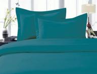 elegant comfort 1500 thread count egyptian quality super soft wrinkle free 3-piece full/queen duvet cover set in turquoise logo