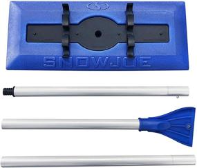 img 2 attached to ❄️ Snow Joe 2-in-1 Snow Broom with Foam Head and Large Ice Scraper, Blue - SJBLZD