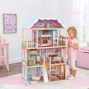 img 3 attached to 🏠 Multicolor KidKraft 65956 Charlotte Dollhouses