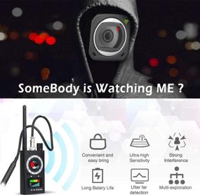 img 2 attached to 🔎 Optimized Anti Spy Detector: RF Finder Hidden Camera Bug Detector, Wireless GPS Tracking and GSM Listening Device Finder for Office, Hotel, Bathroom Surveillance Detection