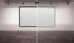 img 1 attached to 🎥 STT-169120-G Silver Ticket Thin Bezel 16:9 4K Ultra HD Projector Screen (120'', Grey Material): High-Quality, Fixed Frame Home Theater Display