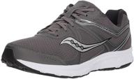 👟 saucony men's cohesion sneaker charcoal fashion sneakers logo