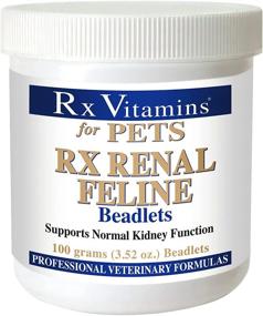 img 1 attached to 🐱 Rx Vitamins Renal Feline Beadlets for Cats - Optimal Support for Healthy Kidneys - Vet-Recommended Hypoallergenic Formula - 3.52 oz