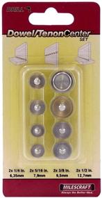 img 2 attached to Milescraft 5343 8-Piece Drill Center Kit for Dowel and Tenon