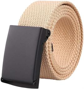 img 4 attached to Earnda Fabric Casual Canvas Tactical Women's Accessories for Belts