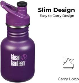 img 1 attached to 🧃 Klean Kanteen Kid Classic 12oz Bottle: Sport Cap 3.0 for Active Kids