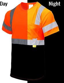 img 3 attached to BFS8511 Visible Sleeve T Shirts Reflective Occupational Health & Safety Products