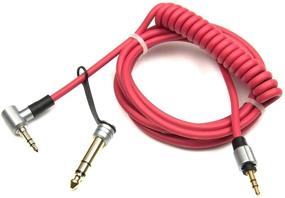 img 2 attached to 🎧 Enhance Your Audio Experience with Red Replacement Extension Aux Cable for Beats by Dr Dre Pro/Detox Edition Headphones