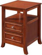 🏺 convenience concepts melbourne end table: elegant mahogany design for easy organization logo