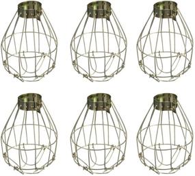 img 4 attached to 🛠️ Uonlytech 6pcs Metal Lamp Bulb Guard Clamp | Light Bulb Cage Guard | Metal Bulb Guard Lamp Cage | Vintage Light Cage Hanging Industrial Lamp Covers Pendant Decor for Home Bar