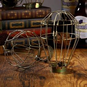 img 3 attached to 🛠️ Uonlytech 6pcs Metal Lamp Bulb Guard Clamp | Light Bulb Cage Guard | Metal Bulb Guard Lamp Cage | Vintage Light Cage Hanging Industrial Lamp Covers Pendant Decor for Home Bar