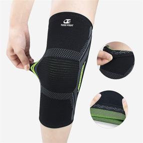 img 1 attached to Pack Knee Brace Compression Weightlifting Sports & Fitness