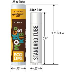 img 3 attached to Eco Lips Mongo Kiss Organic Lip Balm 7 Pack - Vanilla Honey, Acai Berry, Peppermint, Pomegranate, Banana, Yumberry, Blood Orange - 100% Organic with Mongongo Oil for Soothing & Moisturizing Dry, Cracked Lips