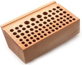 img 1 attached to 🧰 Gaosi Tools Professional Leathercraft Multifunctional Tools Holder: Ultimate Wood Storage Solution (8x4.75x2.75 inch)
