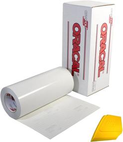 img 1 attached to ORACAL 651 High Gloss Craft Adhesive Vinyl: 15ft x 1ft Roll with Free Yellow Detailer Squeegee and Clear Transfer Paper