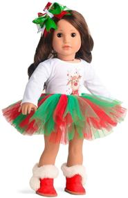 img 3 attached to 🎄 Stunning Sweet Dolly Clothes for a Festive American Christmas Fashion