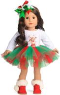 🎄 stunning sweet dolly clothes for a festive american christmas fashion logo