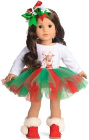 img 4 attached to 🎄 Stunning Sweet Dolly Clothes for a Festive American Christmas Fashion