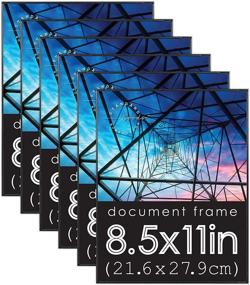 img 4 attached to Home Décor Picture Frame 8.5x11 inch, 6-pack of Black - Front Loading, for Wall or Table, Horizontal or Vertical Display - Standard Goods