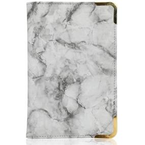 img 3 attached to 📚 Black Marble Restaurant Server Book Organizer