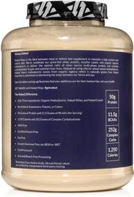img 2 attached to Naked Mass - GMO Free & Gluten Free Weight Gainer Protein Powder - 8lb Bulk, Soy Free & No Artificial Ingredients - 1,250 Calories - 11 Servings