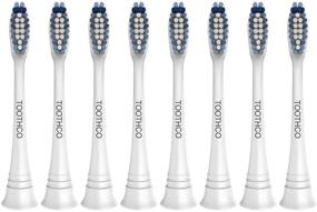 img 3 attached to 8-Pack Toothco Premium Standard Size Replacement Toothbrush Heads for Philips Sonicare Handles - Compatible with Sonicare 2 Series Plaque Control, 3 Series Gum Health, DiamondClean, FlexCare Series, HealthyWhite & EasyClean Philips Brush Handles