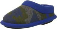 boys' dearfoams cayenne fleece slipper shoes - slippers logo