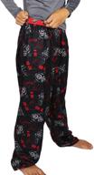 comfort and style combined: lego star wars boy's flannel lounge pajama pants for little kid/big kid logo