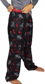 img 4 attached to Comfort and Style Combined: LEGO Star Wars Boy's Flannel Lounge Pajama Pants for Little Kid/Big Kid