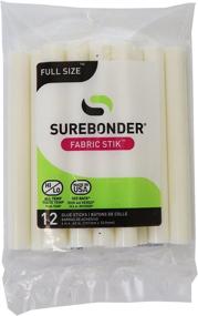 img 1 attached to 🔥 Surebonder Fabric Hot Glue Stick, Full Size 4" L, 7/16" D - 12 Pack, Machine Washable, Made in USA (FS-12) - Find High Temperature Glue Guns!