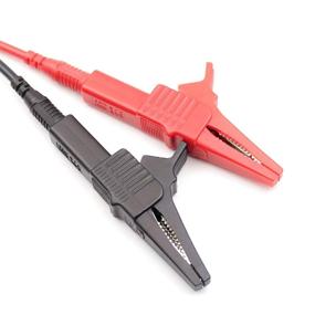 img 1 attached to 🔌 TestHelper 5sets AC262: Insulated Alligator Crocodile Clip Clamps with 4mm Banana Plug Socket – 5pcs Red and Black