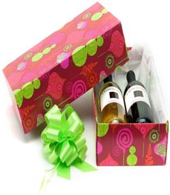 img 3 attached to 🎁 Pre-Wrapped Sustainable Gift Box Set with Christmas Lollypops and Bulbs - Alternative Gift Wrap Solution for Holidays - Includes 2 Wine Gift Boxes