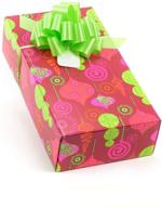 🎁 pre-wrapped sustainable gift box set with christmas lollypops and bulbs - alternative gift wrap solution for holidays - includes 2 wine gift boxes logo