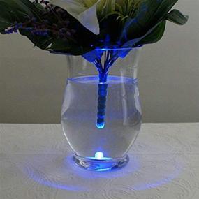 img 1 attached to 🕯️ Blue Submersible Tea Lights: Waterproof LED Candles for Party & Wedding Decor, Pack of 12