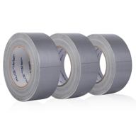 jarlink 3 pack silver duct tape, 1.88 inches x 35 yards, 11mil thick, multi-purpose for indoor and outdoor repairing logo