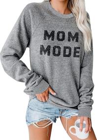 img 4 attached to Blooming Jelly Women's Crewneck Sweatshirt Long Sleeve Raglan Letter Print Terry Casual Cute Pullover Top - Improved SEO-Friendly Product Title!