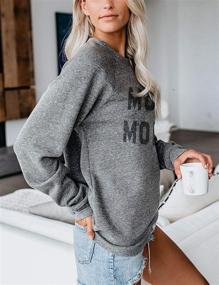 img 2 attached to Blooming Jelly Women's Crewneck Sweatshirt Long Sleeve Raglan Letter Print Terry Casual Cute Pullover Top - Improved SEO-Friendly Product Title!