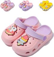 unicorn slippers lightweight shockproof non slip boys' shoes ~ clogs & mules logo