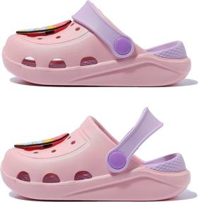 img 3 attached to Unicorn Slippers Lightweight Shockproof Non Slip Boys' Shoes ~ Clogs & Mules