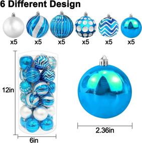 img 3 attached to TURNMEON Christmas Ornaments Shatterproof Decorations Seasonal Decor
