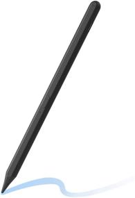 img 4 attached to 🖊️ Advanced Palm Rejection Stylus Pen with Tilt Technology - Compatible with 8th Gen iPad, iPad Pro 11'', 12.9'', Mini 5th Gen, and Air 3rd Gen (Black)