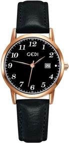 img 4 attached to Женские часы с датой Easy Reader Classic Quartz: водонепроницаемые, повседневные и модные для дам и девушек