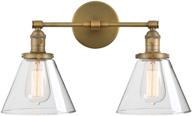 🛠️ antique industrial wall sconce light - phansthy double sconce with dual 7.3 inch cone canopy логотип