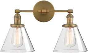 img 4 attached to 🛠️ Antique Industrial Wall Sconce Light - Phansthy Double Sconce with Dual 7.3 Inch Cone Canopy